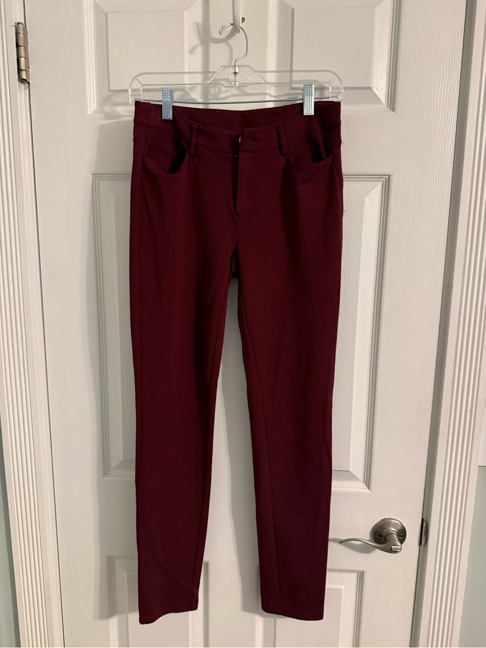 Michael Kors Burgundy Skinny Ponte Pants